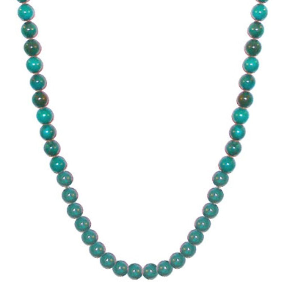Rossana Designs Long Turquoise Bead Necklace